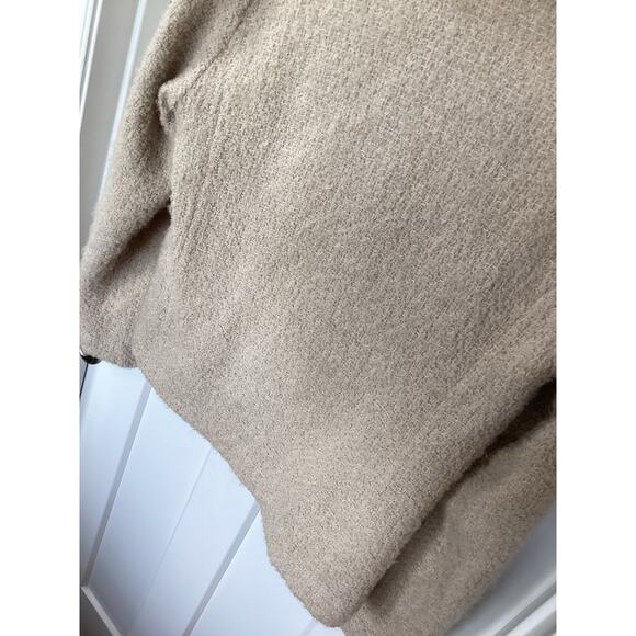 Eileen Fisher Women's Wool Blend Teddy Fuzzy Blazer Jacket Cozy Beige Size Small - Picture 10 of 13